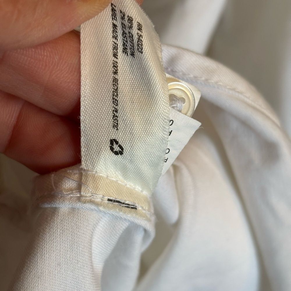 GAP Winter White Button-Up Shirt Dress - Picture 7 of 8